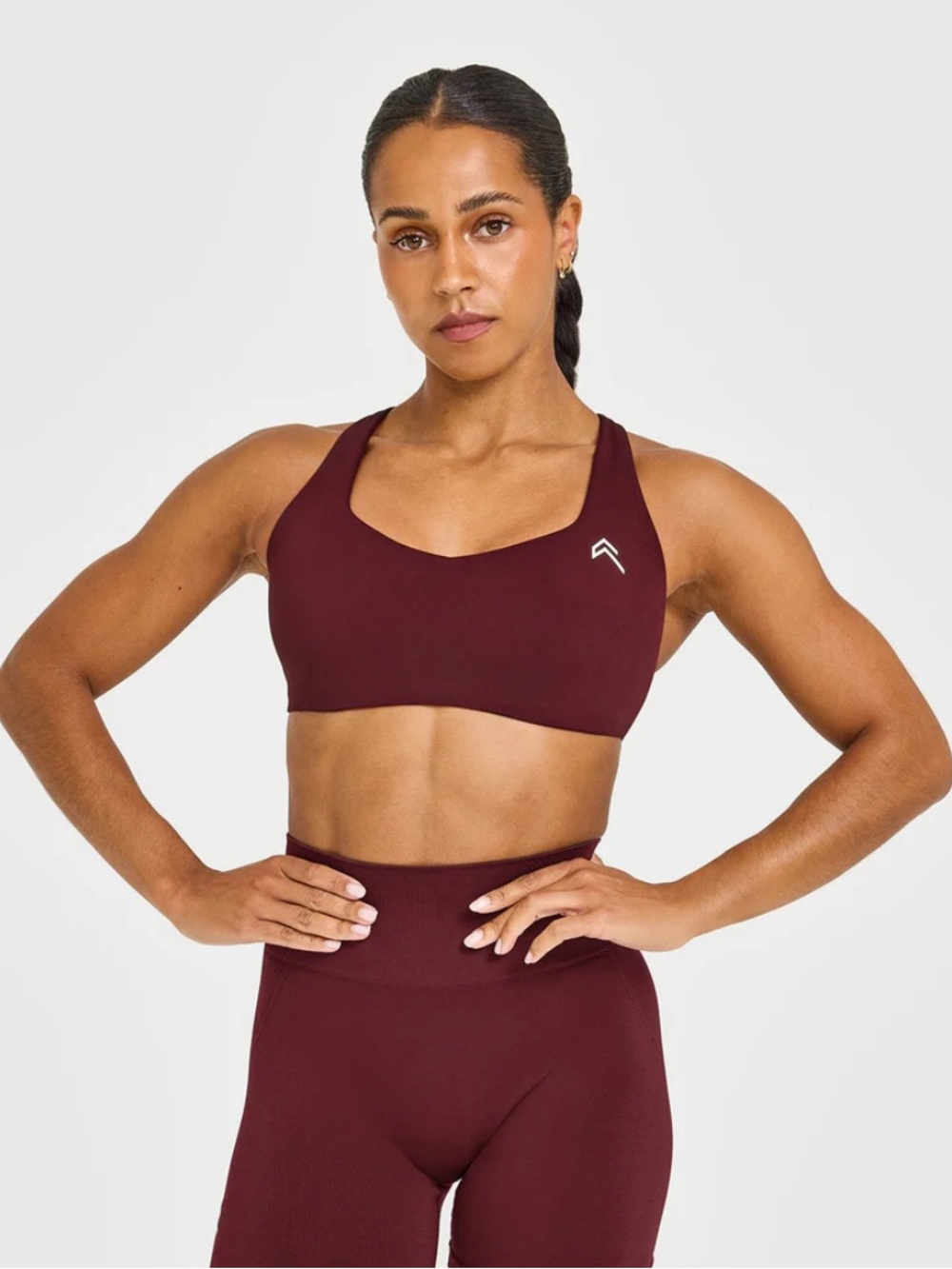Oner Active EASYLIFT CROSS BACK SPORTS BRA WITH WHITE LOGO